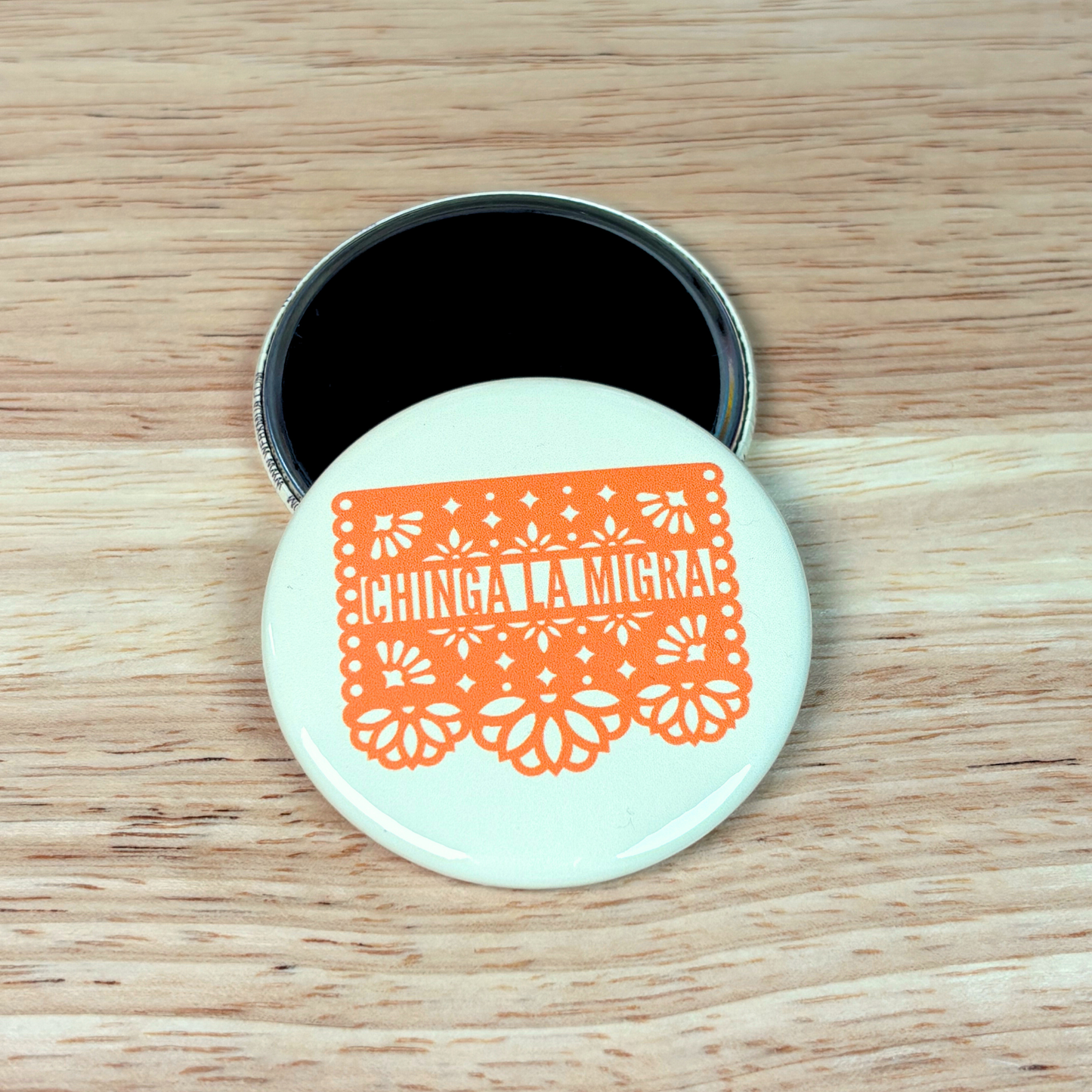 Chinga La Migra Papel Picado 2.25"