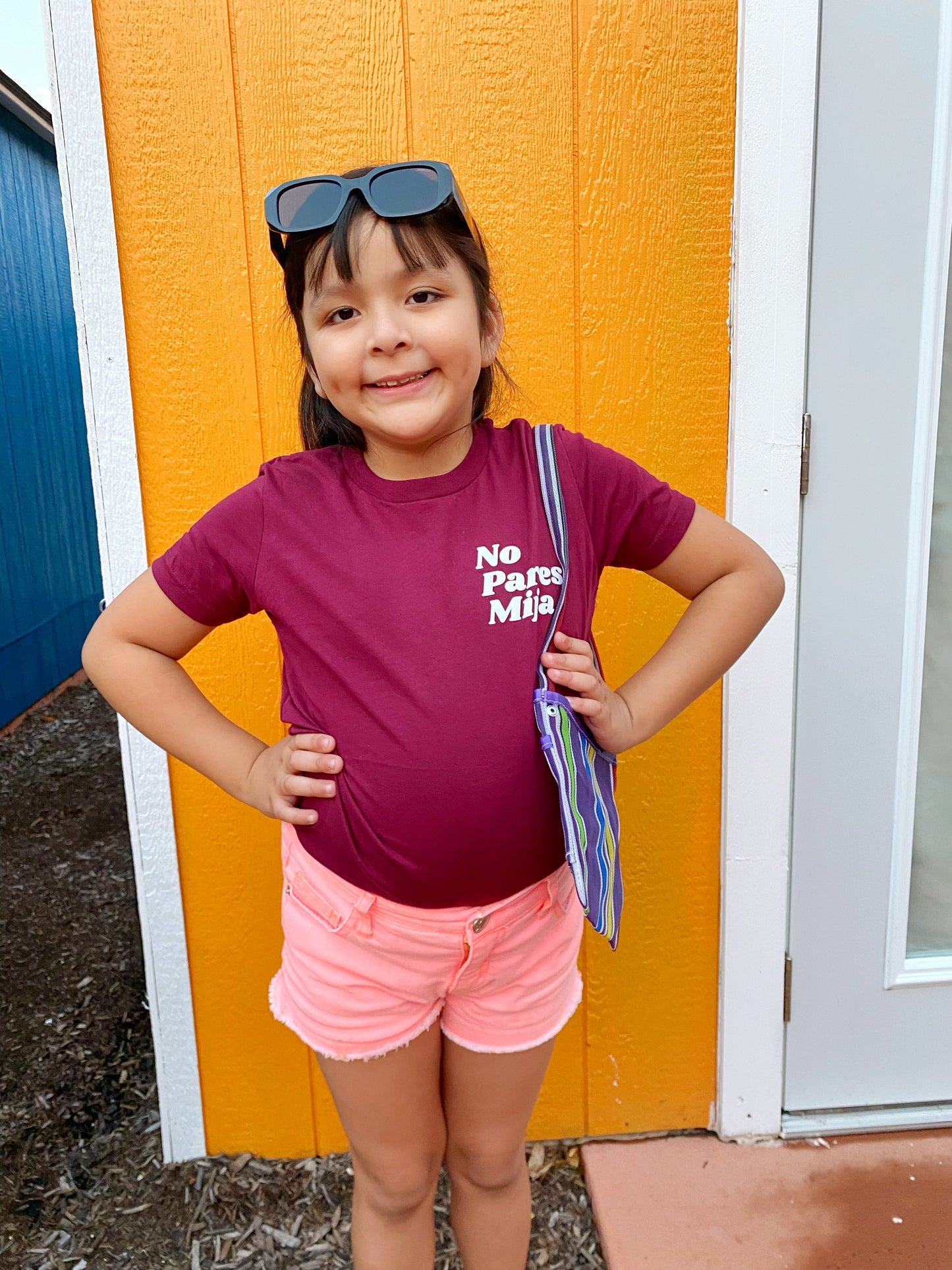 KIDS No Pares Mija T-Shirt (Maroon)