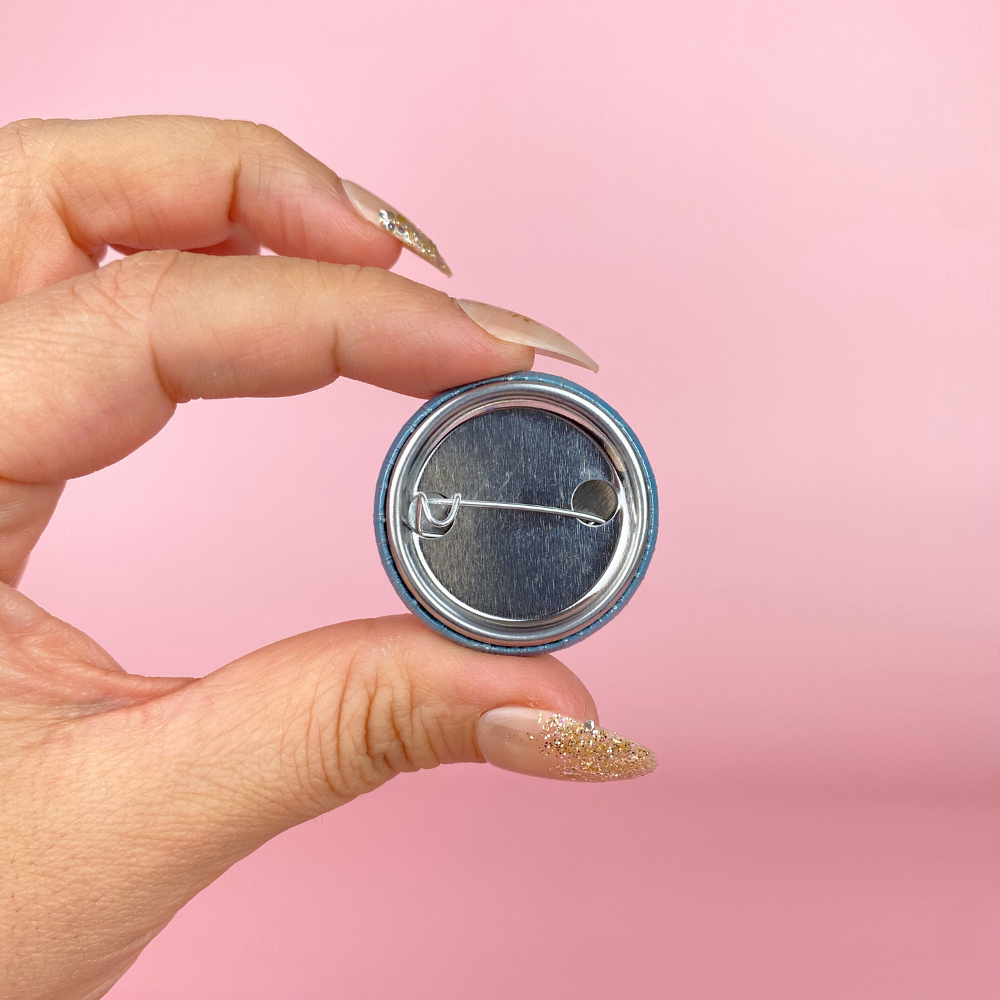 Here For The Chisme Button 1.25"