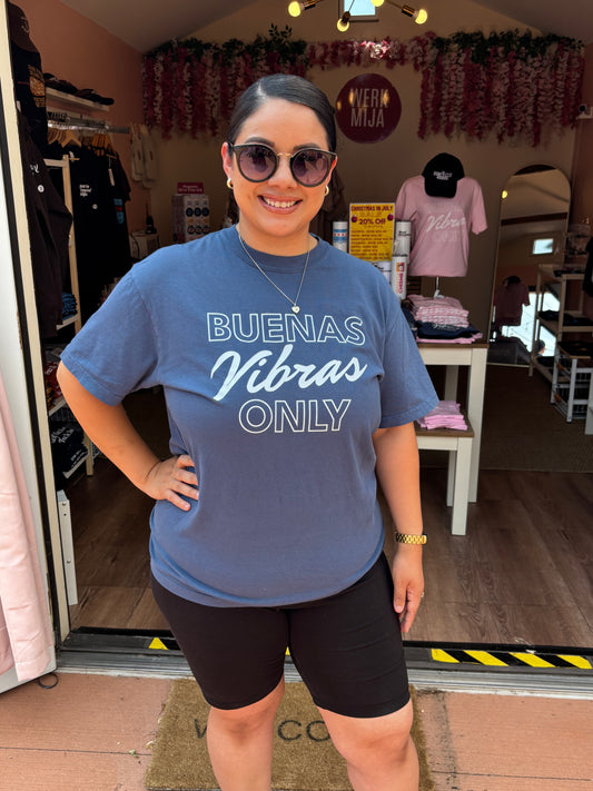 Buenas Vibras Only T-Shirt (Blue)