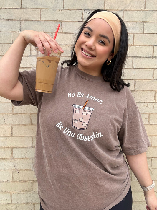 No Es Amor Iced Coffee T-Shirt (Espresso)
