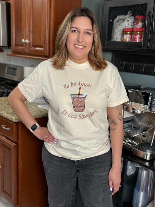 No Es Amor Iced Coffee T-Shirt (Horchata)