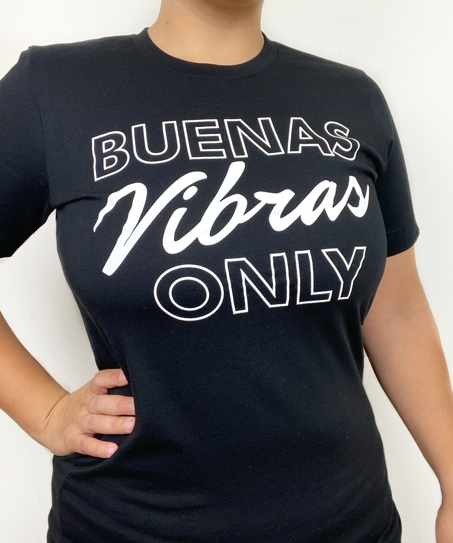 Buenas Vibras Only T-Shirt (Dusty Blue)