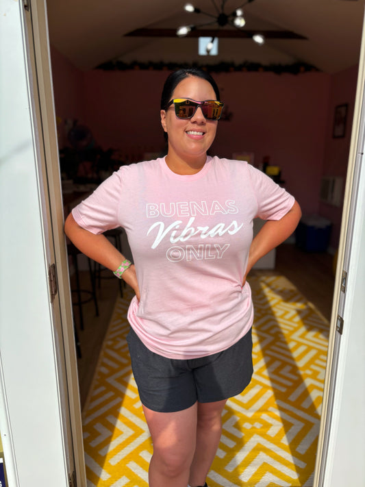 Buenas Vibras Only T-Shirt (Pink)